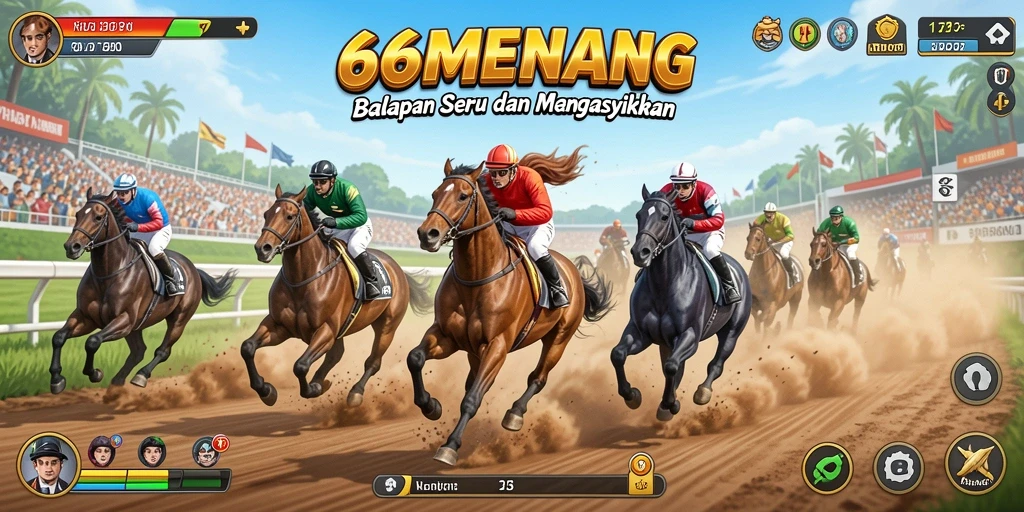 Gameplay Racing yang mendebarkan di 66MENANG.
