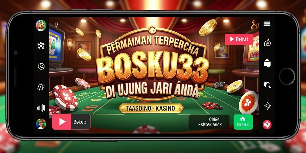 Tampilan gameplay BOSKU33 yang menarik dengan suasana kasino yang autentik.