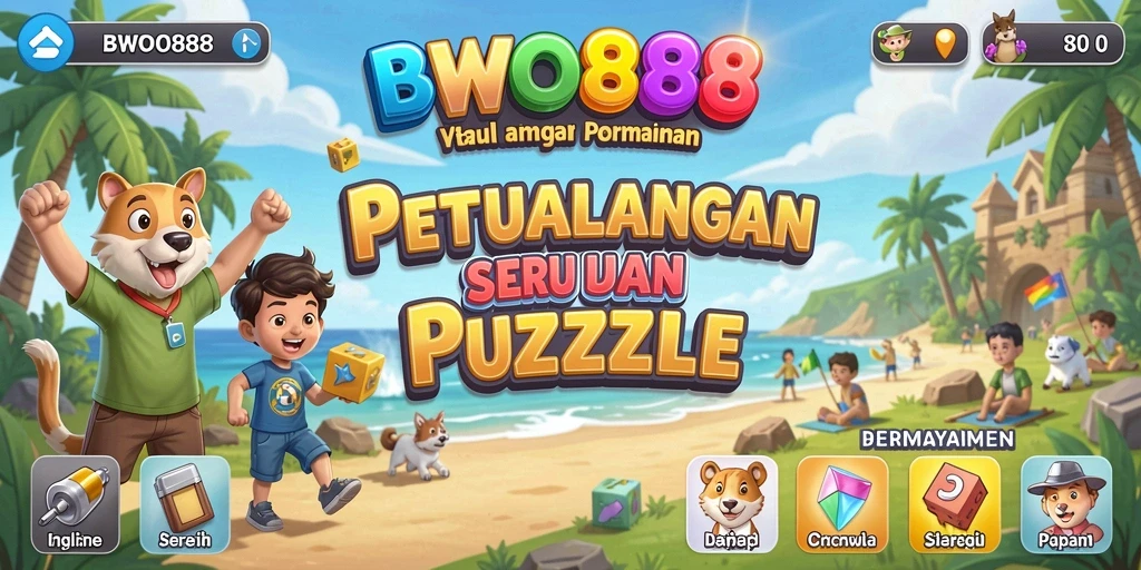 Tampilan gameplay BWO888 menunjukkan potongan-potongan Puzzle yang menantang.