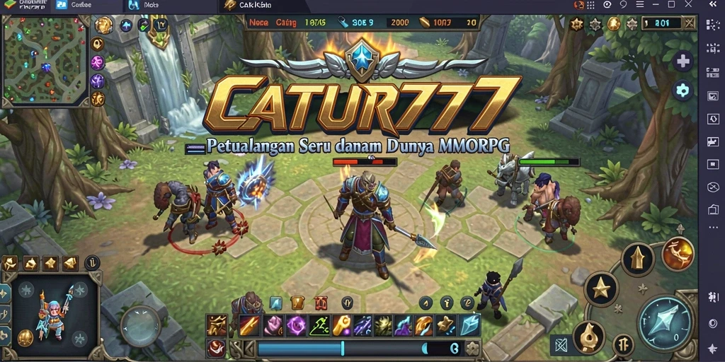 Tangkapan layar aksi mendebarkan dari gameplay MMORPG CATUR777.
