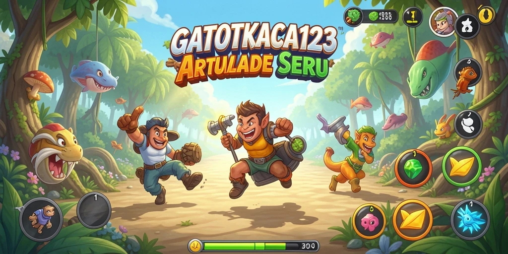 Screenshot GATOTKACA123 menampilkan aksi seru dalam permainan Arcade.