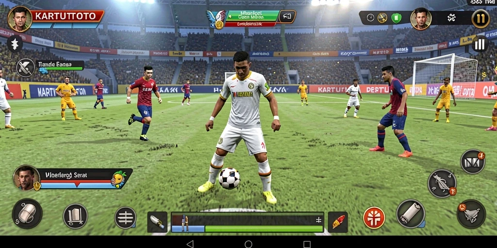 Tampilan gameplay KARTUTOTO dengan keseruan olahraga.