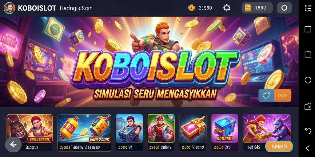 Tampilan grafis KOBOISLOT yang memukau dan gameplay yang seru.