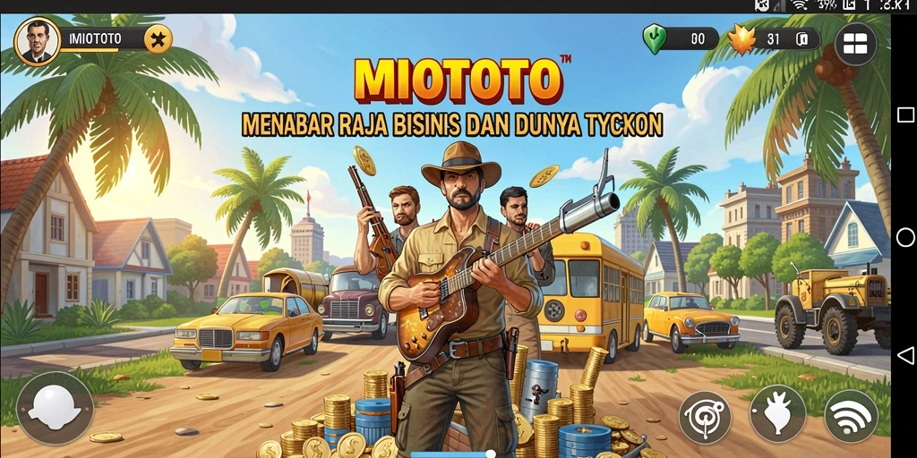 Sebuah tampilan menarik dari gameplay Tycoon di MIOTOTO.