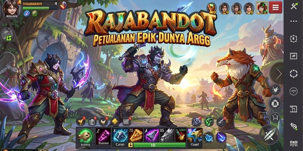 Tampilan seru dari gameplay <strong>RAJABANDOT</strong> yang menampilkan pertarungan epik.